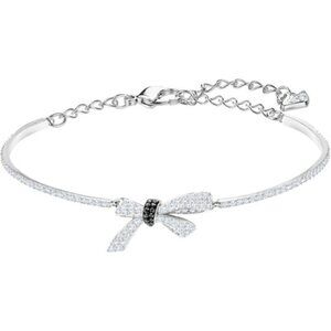 Swarovski Silver Black and White Bow Bracelet